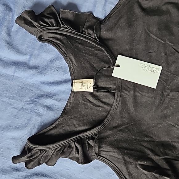 Smash + Tess Sweetheart Romper Black XS - Picture 4 of 9